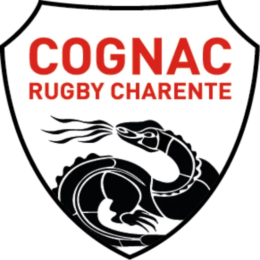 Cognac Rugby Charente shield logo with shrimp