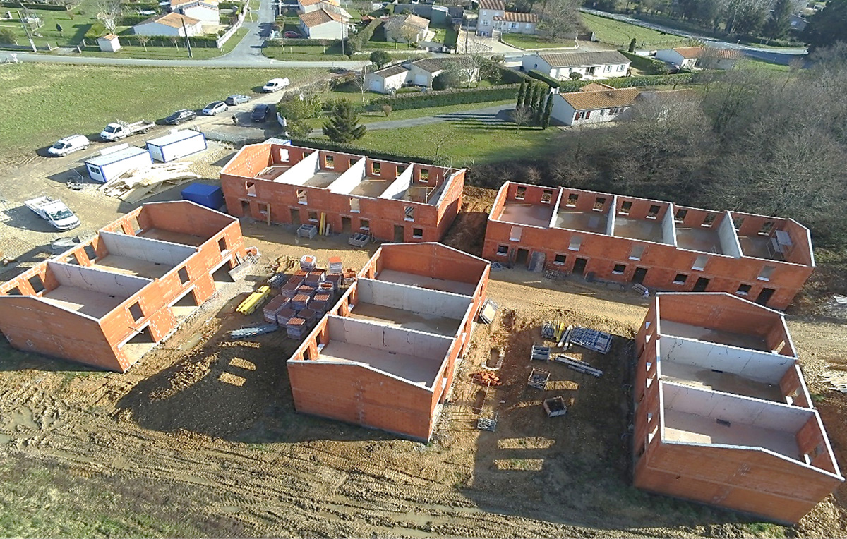 Ensemble de logements groupés